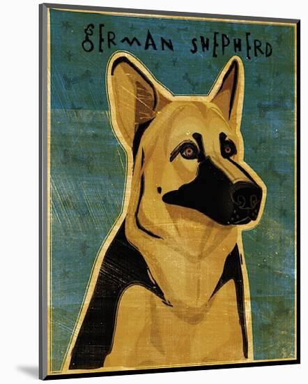 German Shepherd-John Golden-Mounted Giclee Print