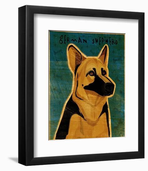 German Shepherd-John Golden-Framed Art Print