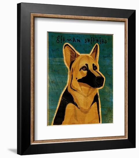 German Shepherd-John Golden-Framed Art Print