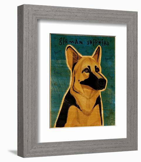 German Shepherd-John Golden-Framed Art Print