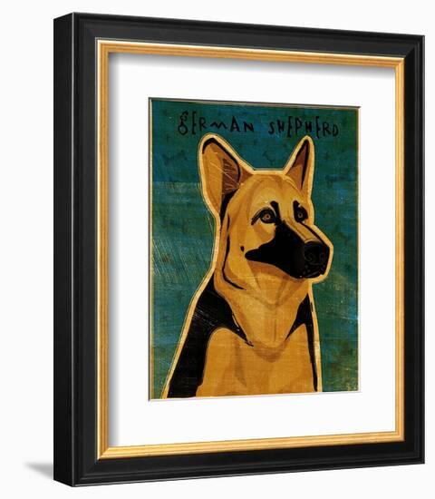 German Shepherd-John Golden-Framed Art Print