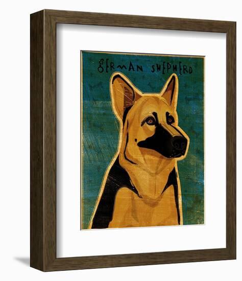 German Shepherd-John Golden-Framed Art Print