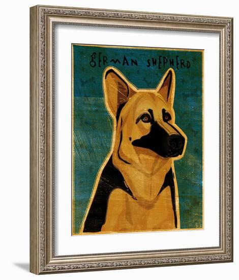 German Shepherd-John Golden-Framed Art Print