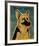 German Shepherd-John W^ Golden-Framed Art Print