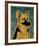 German Shepherd-John W^ Golden-Framed Art Print