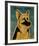 German Shepherd-John W^ Golden-Framed Art Print