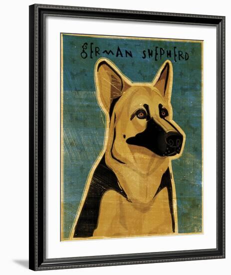 German Shepherd-John W^ Golden-Framed Art Print