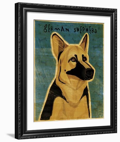 German Shepherd-John W^ Golden-Framed Art Print