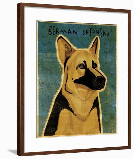 German Shepherd-John W^ Golden-Framed Art Print