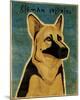 German Shepherd-John W^ Golden-Mounted Art Print