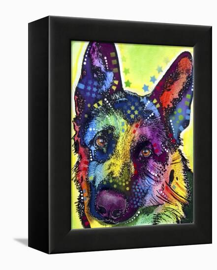 German Shepherd-Dean Russo-Framed Premier Image Canvas