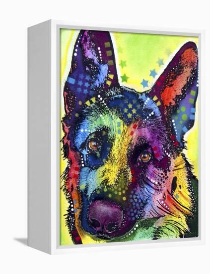 German Shepherd-Dean Russo-Framed Premier Image Canvas