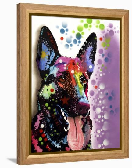 German Shepherd-Dean Russo-Framed Premier Image Canvas