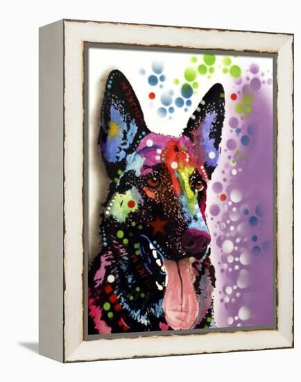 German Shepherd-Dean Russo-Framed Premier Image Canvas