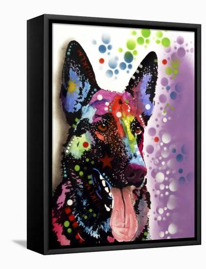 German Shepherd-Dean Russo-Framed Premier Image Canvas