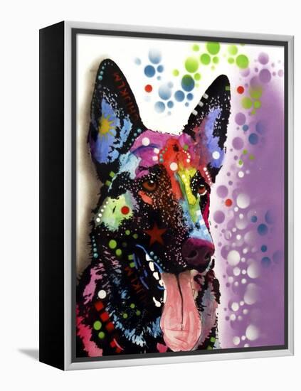 German Shepherd-Dean Russo-Framed Premier Image Canvas