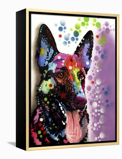 German Shepherd-Dean Russo-Framed Premier Image Canvas