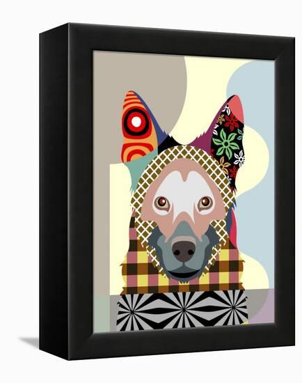 German Shepherd-Lanre Adefioye-Framed Premier Image Canvas