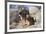 German Shepherds at desert park-Zandria Muench Beraldo-Framed Premium Photographic Print