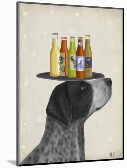 German Shorthaired Pointer Ice Cream, Black Beer Lover-Fab Funky-Mounted Art Print