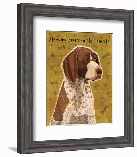 German Shorthaired Pointer-John W^ Golden-Framed Art Print