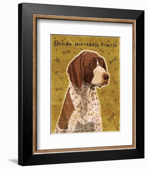 German Shorthaired Pointer-John W^ Golden-Framed Art Print