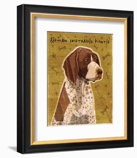 German Shorthaired Pointer-John W^ Golden-Framed Art Print