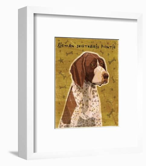 German Shorthaired Pointer-John W^ Golden-Framed Art Print