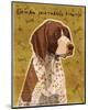 German Shorthaired Pointer-John W^ Golden-Mounted Art Print