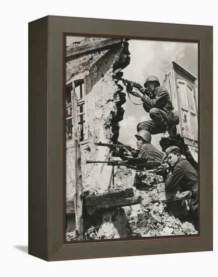 German Snipers, 1941-German photographer-Framed Premier Image Canvas