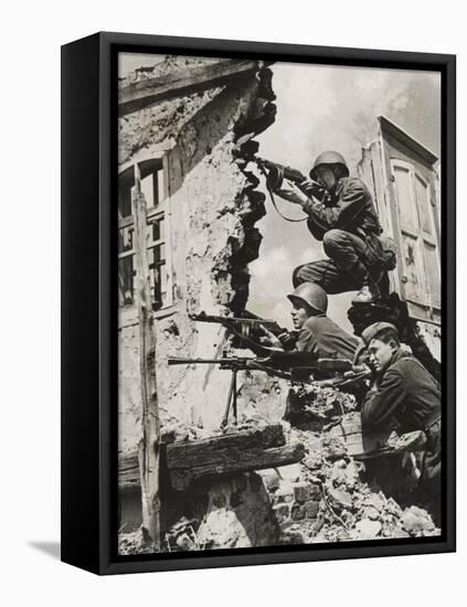 German Snipers, 1941-German photographer-Framed Premier Image Canvas