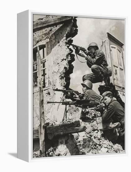 German Snipers, 1941-German photographer-Framed Premier Image Canvas