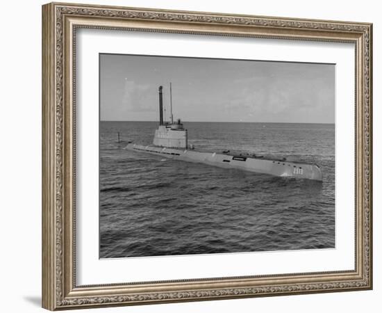 German Snorkle Submarine That Ussr Got at the End of the War-Ralph Morse-Framed Photographic Print