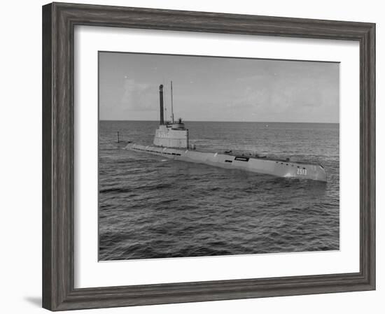 German Snorkle Submarine That Ussr Got at the End of the War-Ralph Morse-Framed Photographic Print