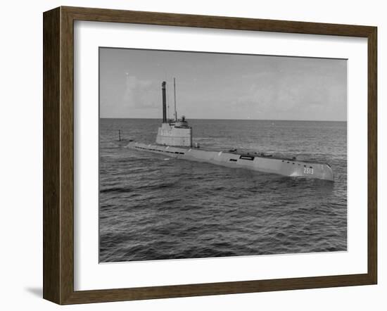 German Snorkle Submarine That Ussr Got at the End of the War-Ralph Morse-Framed Photographic Print