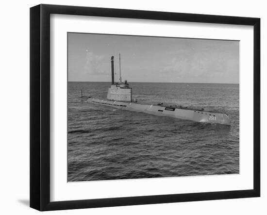 German Snorkle Submarine That Ussr Got at the End of the War-Ralph Morse-Framed Photographic Print