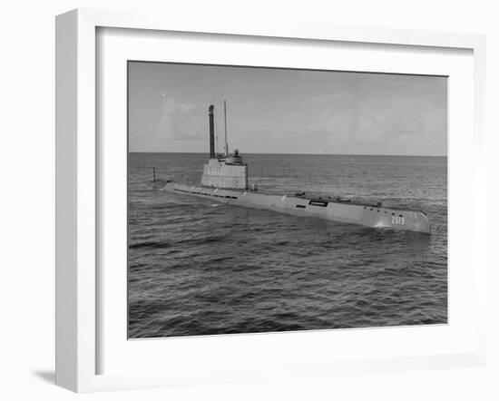 German Snorkle Submarine That Ussr Got at the End of the War-Ralph Morse-Framed Photographic Print