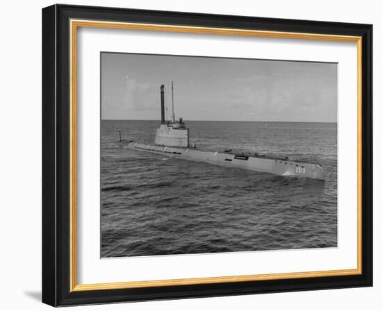 German Snorkle Submarine That Ussr Got at the End of the War-Ralph Morse-Framed Photographic Print