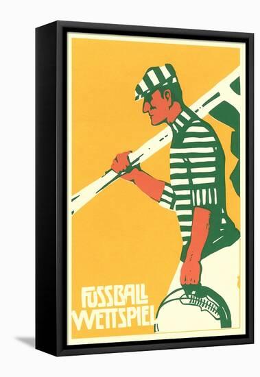 German Soccer Match-null-Framed Stretched Canvas