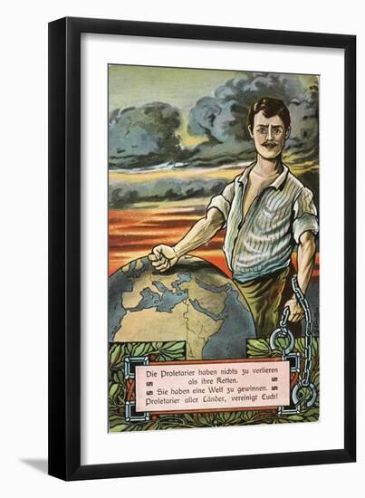 German Socialist Propaganda-null-Framed Giclee Print