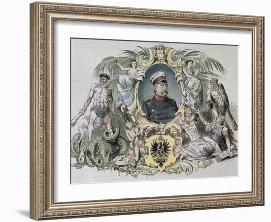 German Statesman. Proclamed Chancellor of the Empire in 1871-Prisma Archivo-Framed Photographic Print