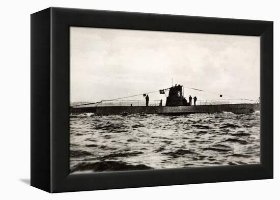 German Submarine U-8, a Type Iib U-Boat of the German Kriegsmarine-null-Framed Premier Image Canvas