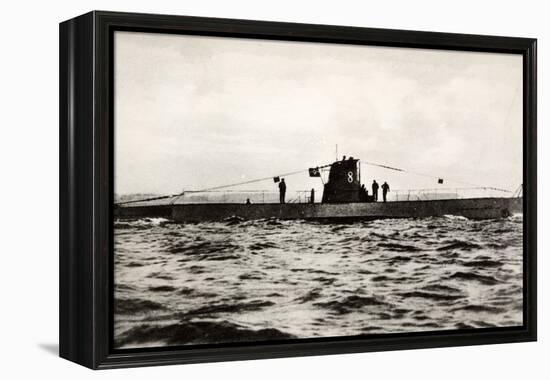 German Submarine U-8, a Type Iib U-Boat of the German Kriegsmarine-null-Framed Premier Image Canvas