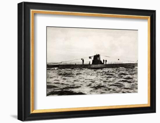 German Submarine U-8, a Type Iib U-Boat of the German Kriegsmarine-null-Framed Photographic Print