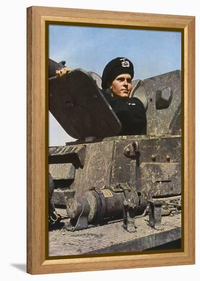 German Tank Commander-Unsere Wehrmacht-Framed Premier Image Canvas