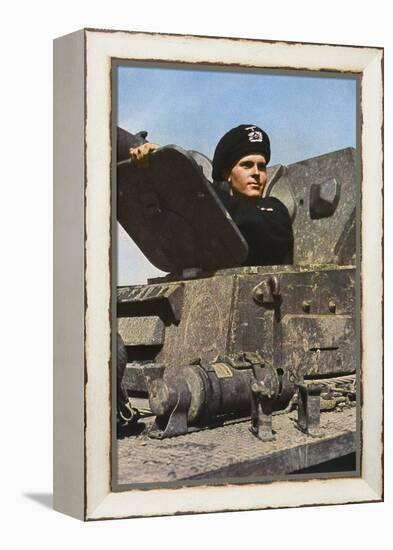 German Tank Commander-Unsere Wehrmacht-Framed Premier Image Canvas