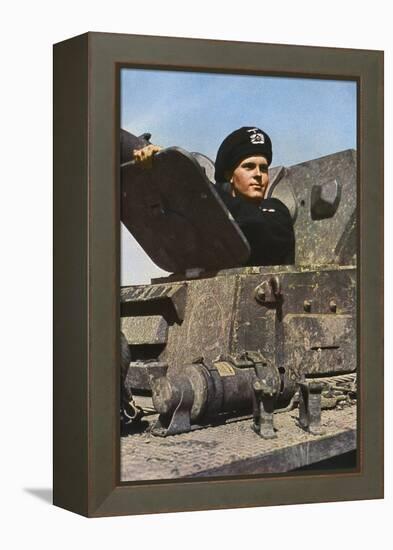 German Tank Commander-Unsere Wehrmacht-Framed Premier Image Canvas