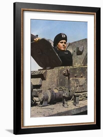 German Tank Commander-Unsere Wehrmacht-Framed Photographic Print