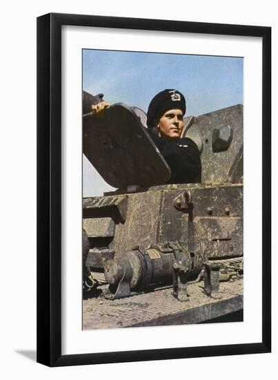 German Tank Commander-Unsere Wehrmacht-Framed Photographic Print