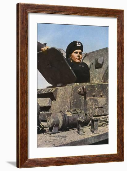 German Tank Commander-Unsere Wehrmacht-Framed Photographic Print